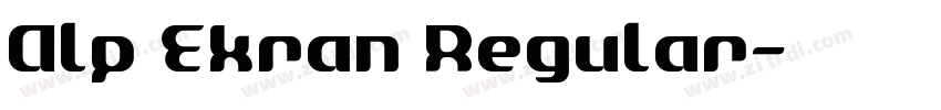 Alp Ekran Regular字体转换